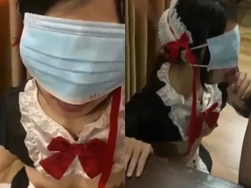 Gấu việt dâm cosplay nô lệ tình dục liếm mút con cò điêu luyện